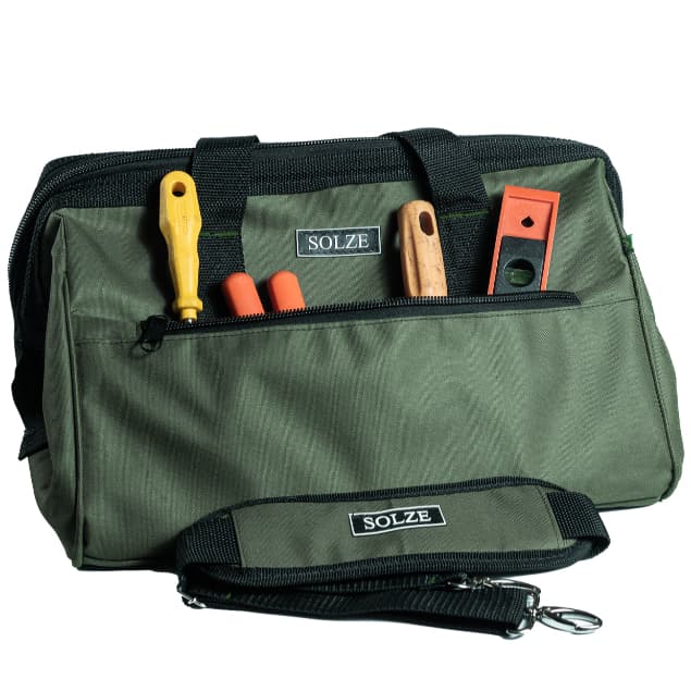 Bolsa Para Ferramentas em Lona Solze com Fundo Reforçado para, Eletricista, Telecom, Carpintaria