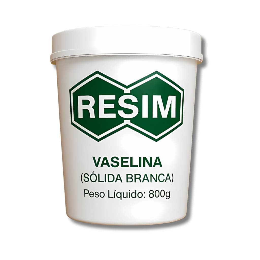 VASELINA SÓLIDA USP RESIM 800G SEM CHEIRO PASTA USP FARMACEUTICA HIDRTANTE LUBRIFICANTE
