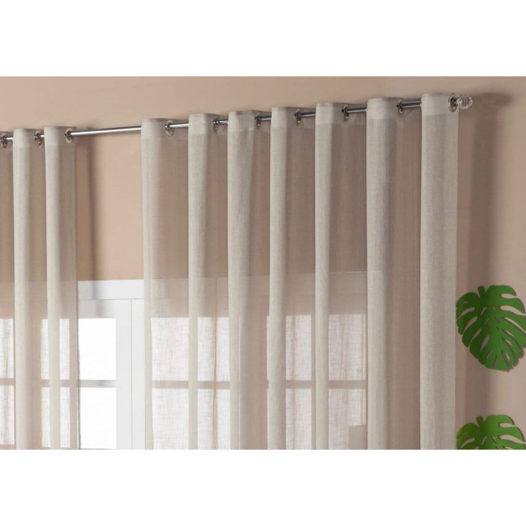 Cortina 2,80 x 1,70 Voil de Linho Premium Decoração Para Cozinha Sala Quarto Moderno Luxo