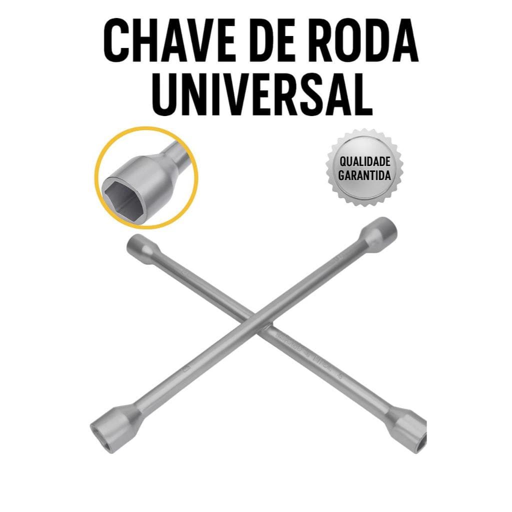 Chave De Roda Cruz 4 Bocas 17 x 19 x 21 x 23 Universal