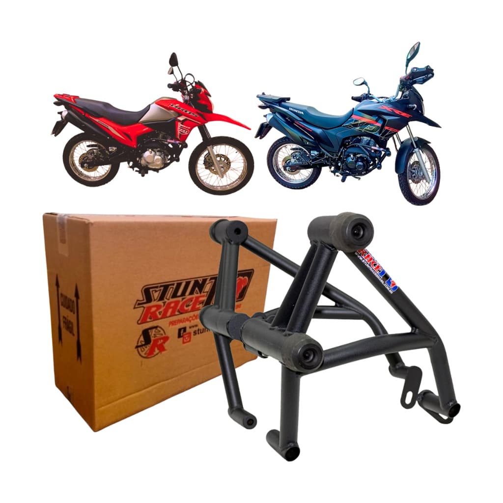 Protetor Motor Carenagem Original Stunt Race Brasil Para Honda Xre 190 E Nxr Bros 160
