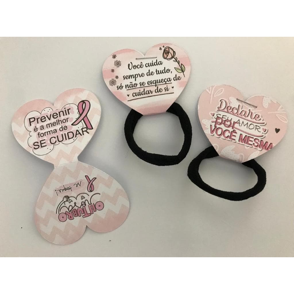 50 Tags para Xuxinha de Cabelo ** sem Xuxinha** outubro rosa