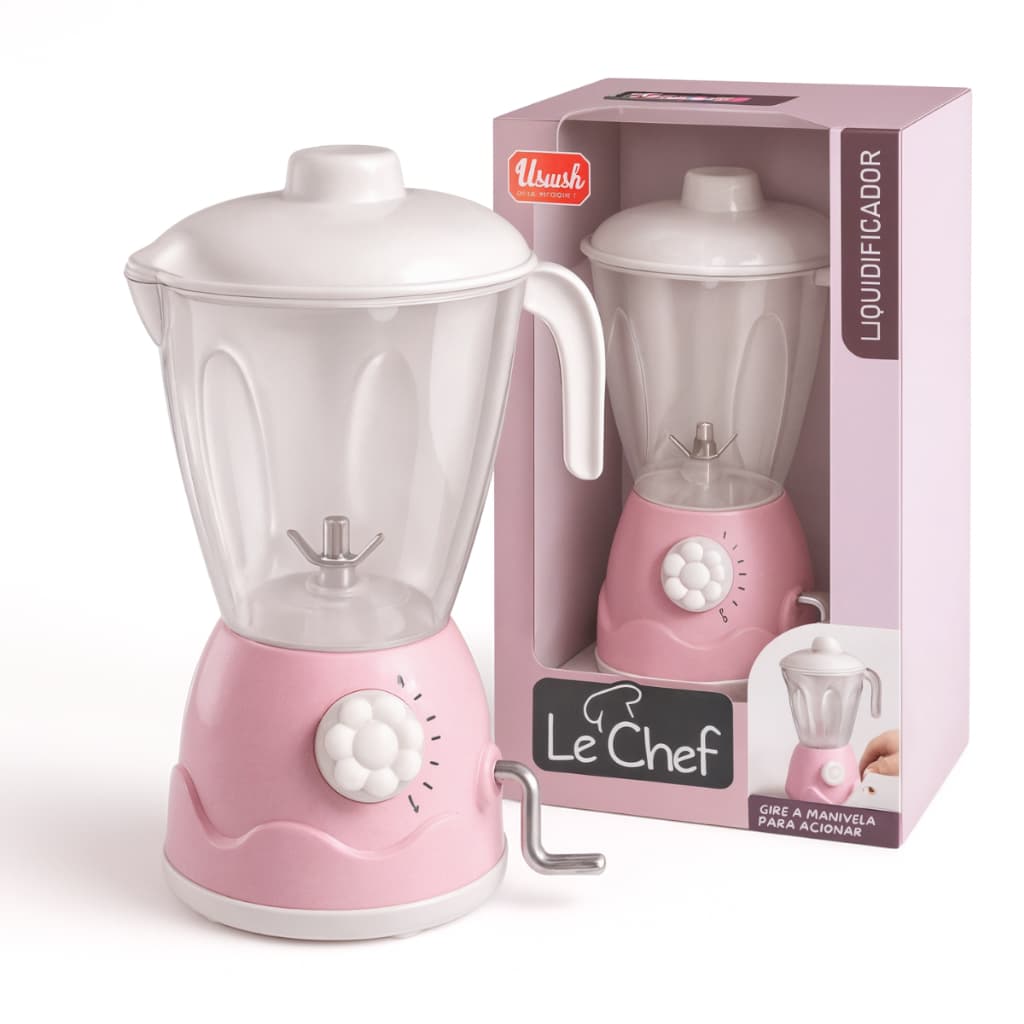 Liquidificador Brinquedo Infantil Gira Manivela Divertido