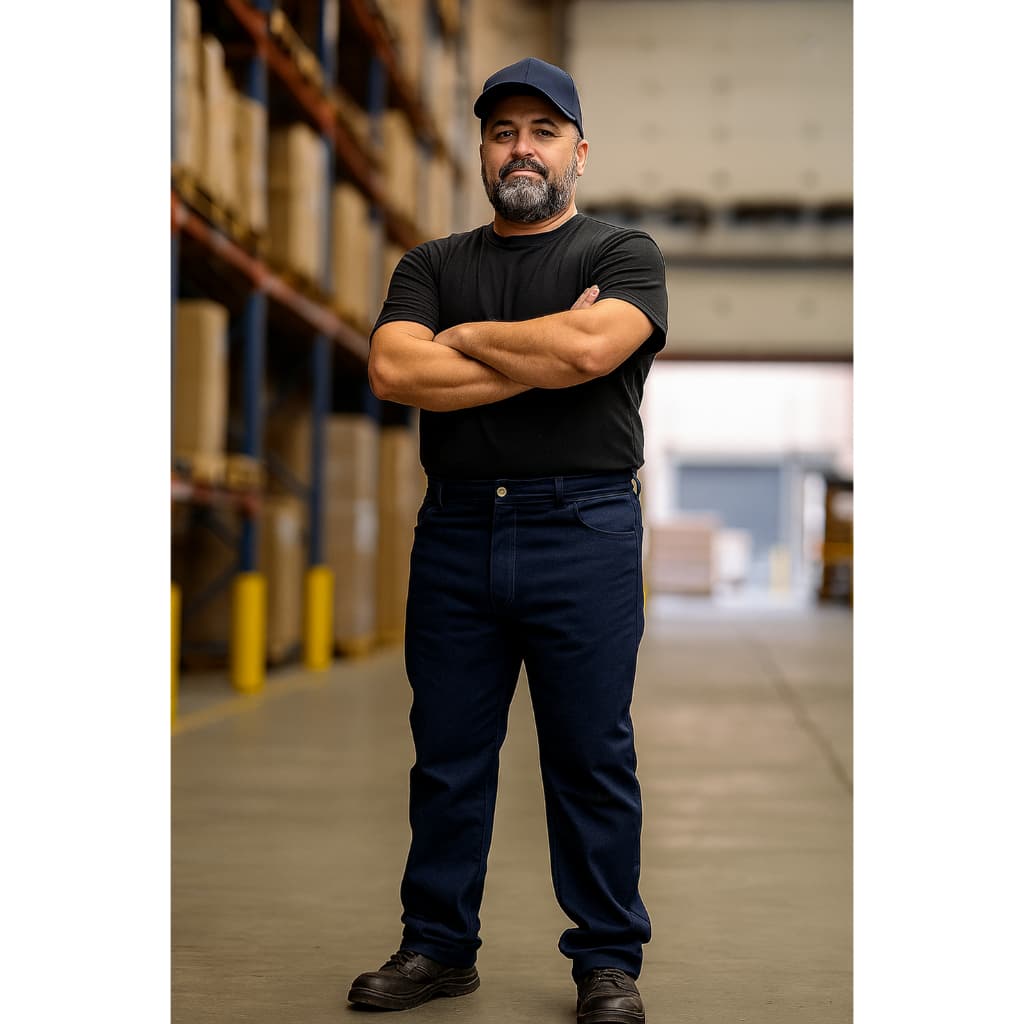 CALÇA JEANS C/ LYCRA MASCULINA PARA TRABALHO DIA A DIA