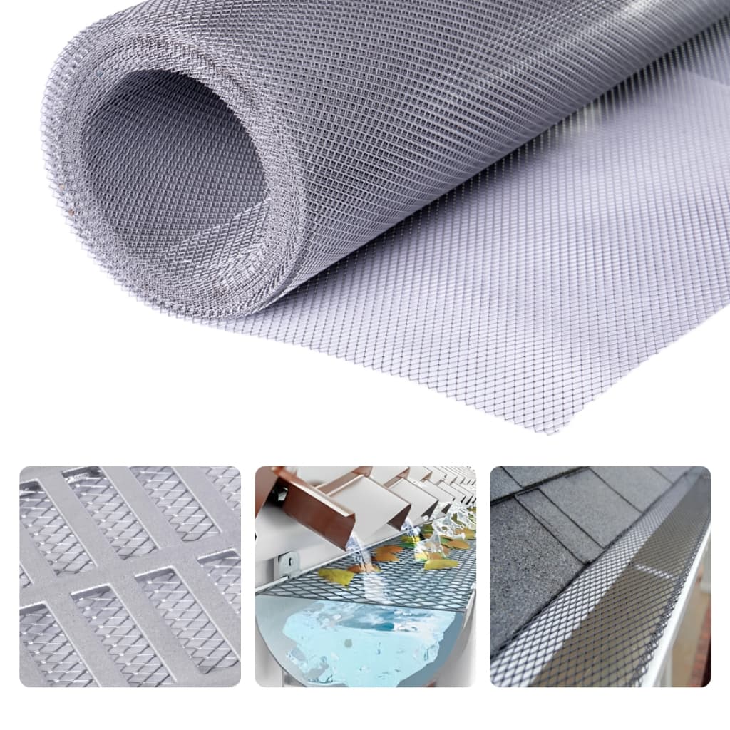 Tela Anti Insetos 15x100cm Para Ralos Calhas Parabólicas Viveiros Telhados Forros Alumínio Expandido