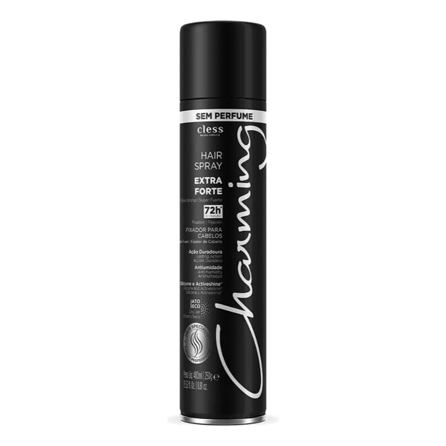 Spray Fixador Charming Cless Extra Forte 400ml S/ Perfume