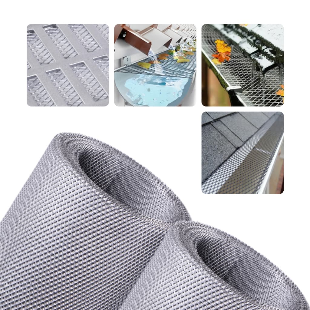 Tela Anti Insetos 50x100cm Para Ralos Calhas Parabólicas em Alumínio Expandido
