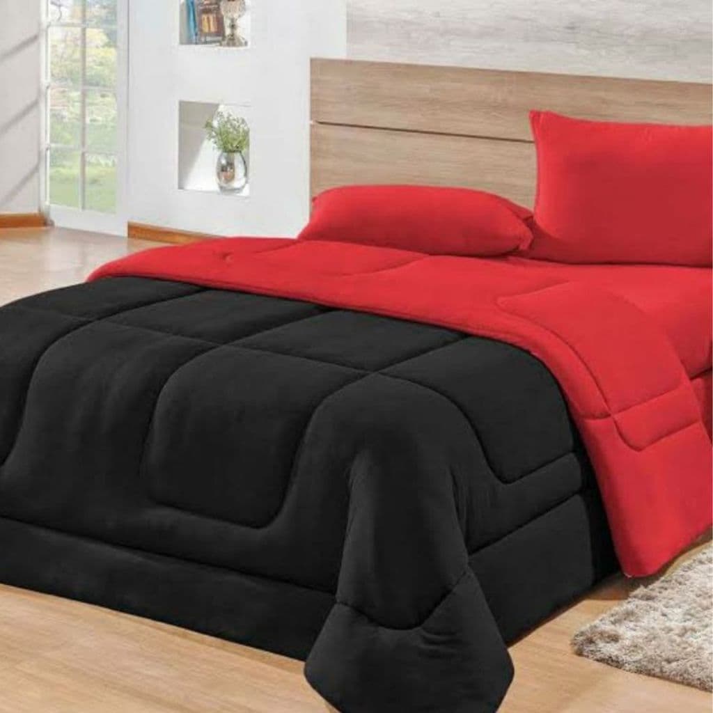 Edredom Casal Queen 3 Peças – Super Macio com Fronhas para Cama Box