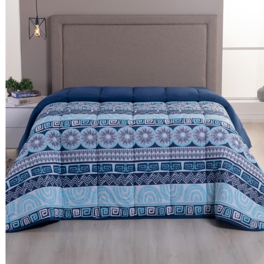 Edredom de Malha 100% Algodão Dupla Face Matelado Estampado