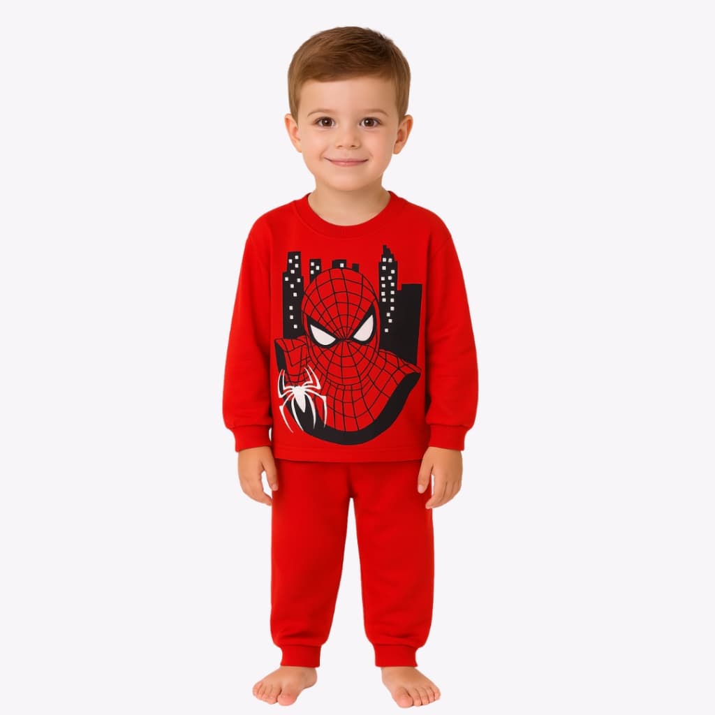 Conjunto moletom infantil masculino gola redonda flanelado
