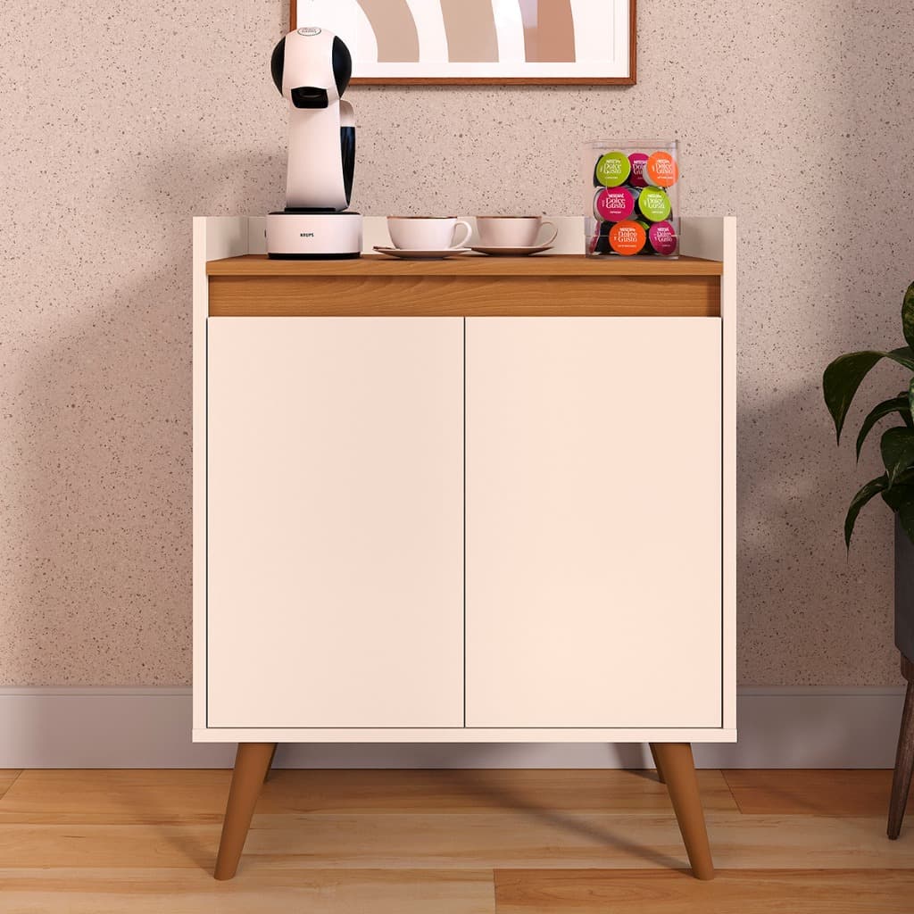 Aparador Armario Buffet Pés Palito Virginia 2 Portas Cores - Comprar Móveis em Casa