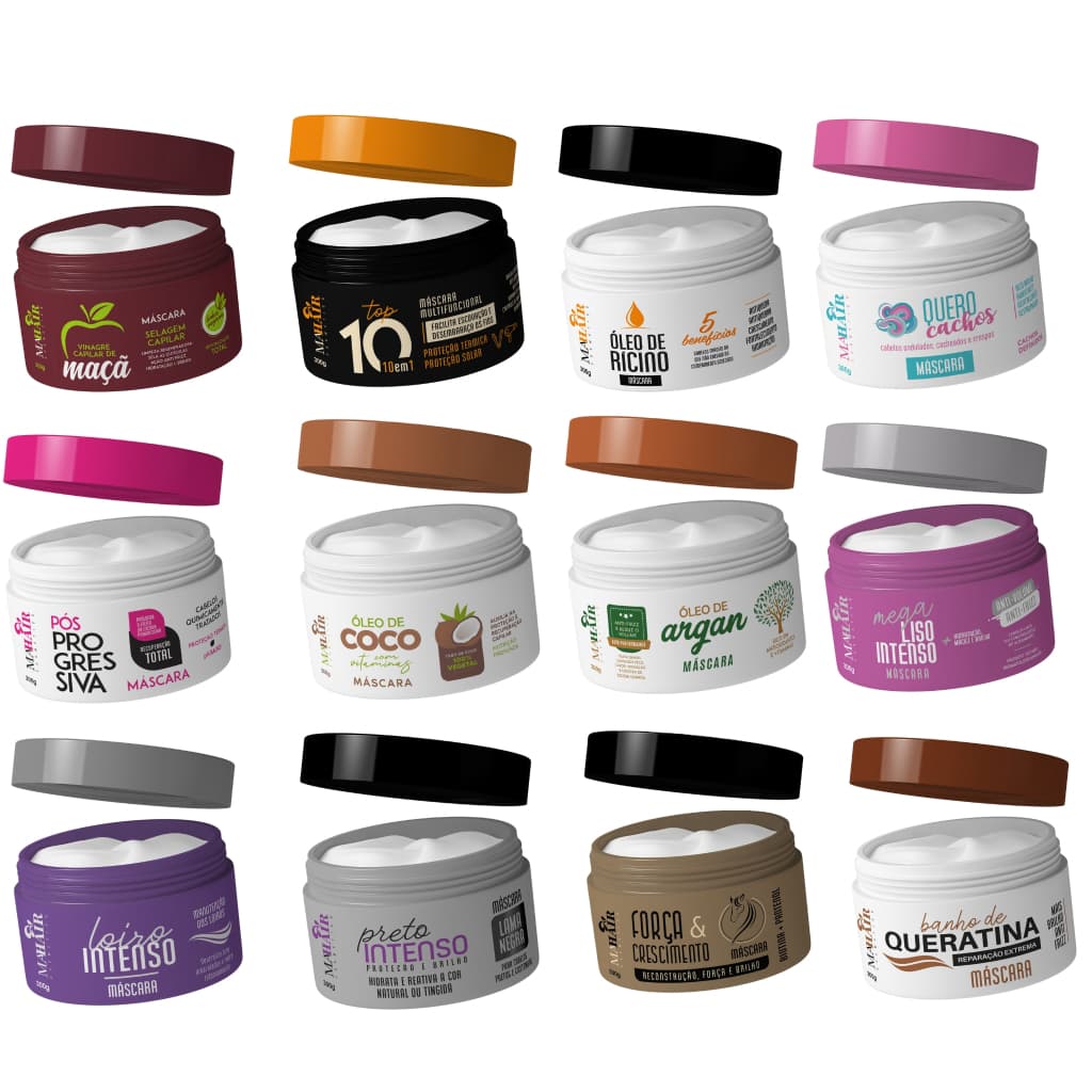 Máscara Capilar 300g Mahair Linha Completa Hidratação Nutrição Fortalecimento Promoção!