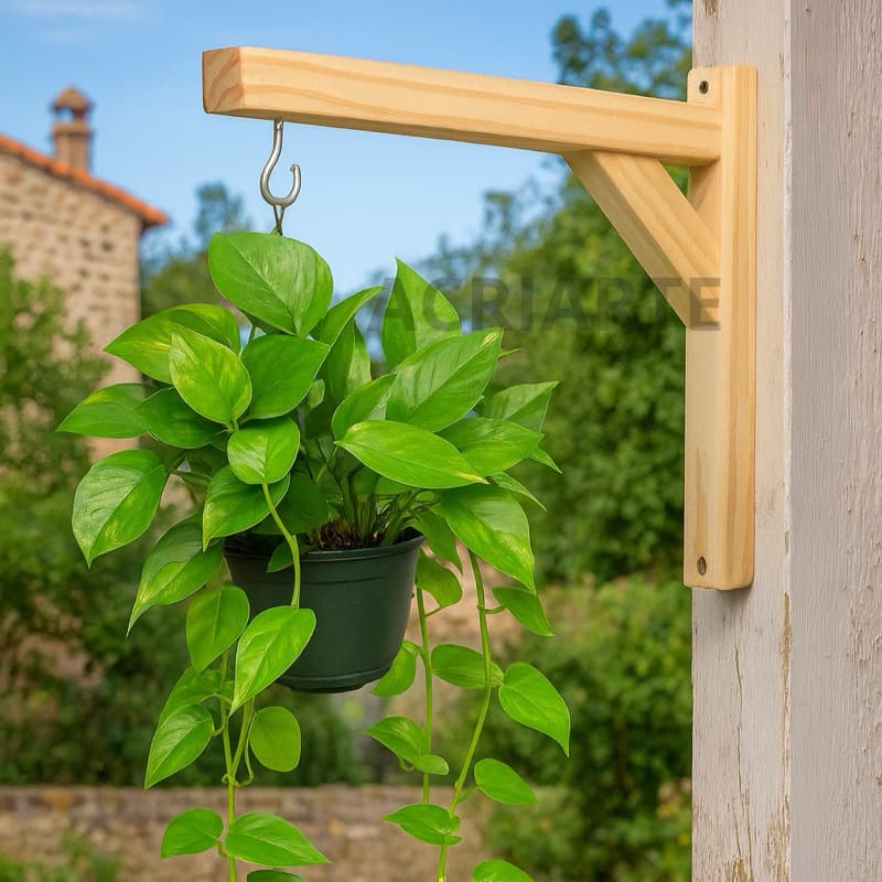 Suportes Plantas Pendurar Vaso Parede Gancho Mão Francesa