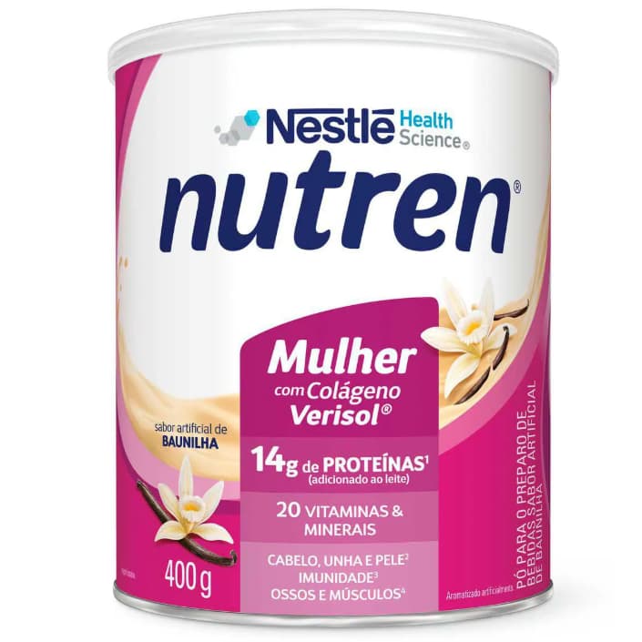 Nutren Beauty Baunilha com Colágeno Verisol Nestlé – 400g