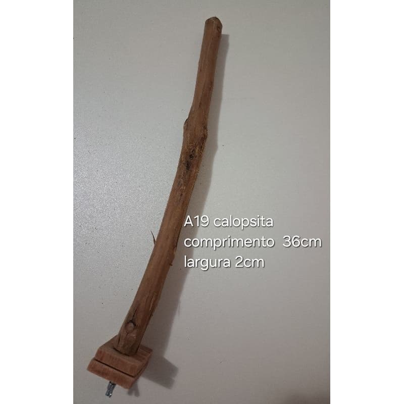polriro para calopsita, rosela, ring neck, sabiá,  trinca ferro, pixarro - poleiro de galhos naturais para aves A19