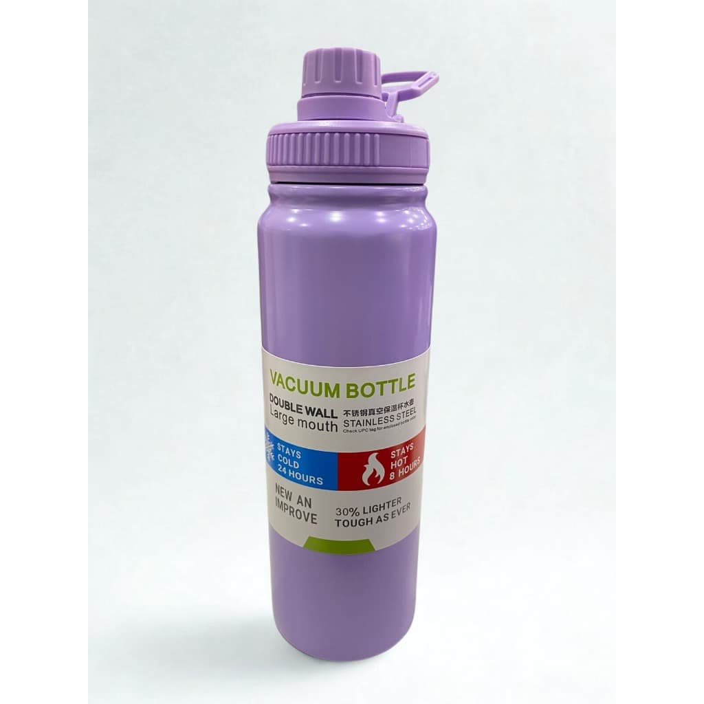 Garrafa Térmica Inox 800ml Mantém Bebidas Quentes por 8h e Geladas por 24h com Fechamento a Vácuo 100% Vedada!