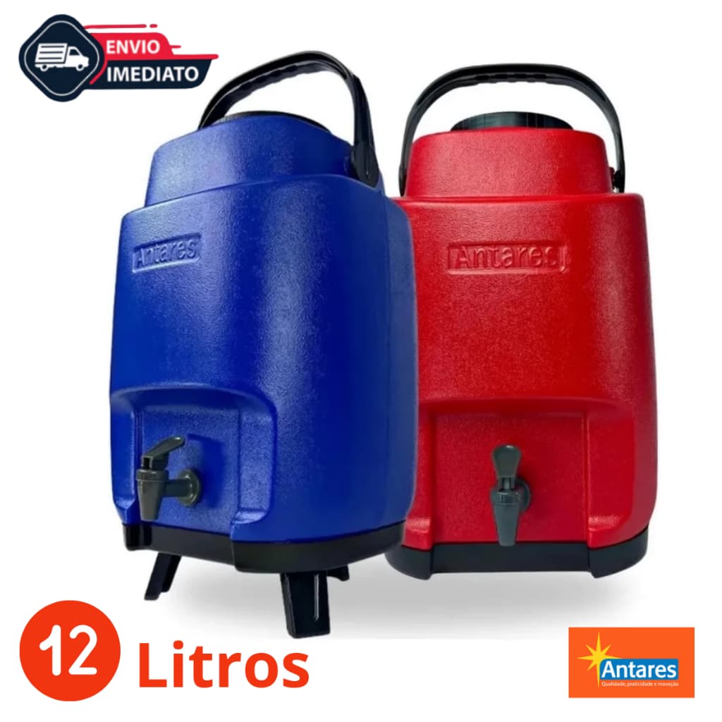 GARRAFÃO TÉRMICO BOTIJÃO 12 LITROS - ÁGUA GELADA TERERÉ 100% ORIGINAL - Envio Imediato