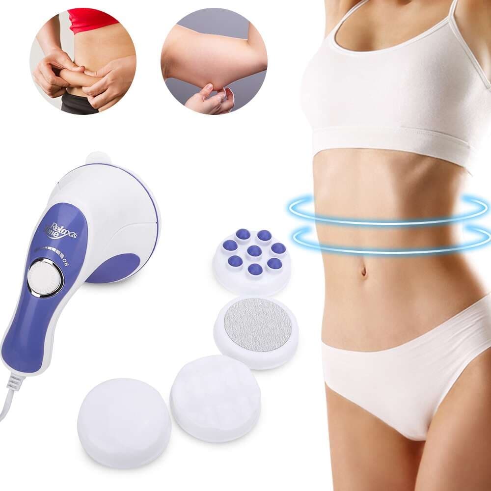 Massageador Elétrico Orbital Drenagem Linfática Relax Redutor de Medidas, Esfoliante para o Corpo e Pés