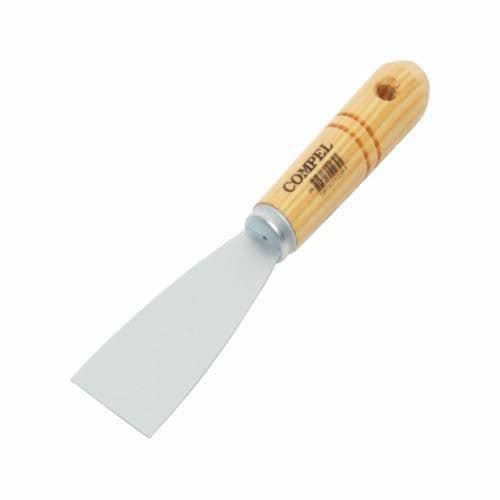 Espátula De Aço 40mm N.4 Com Cabo Em Madeira Compel