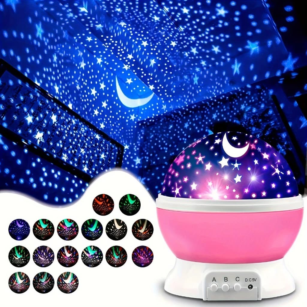 Luminária Abajur Projetor Galáxia 360  giratório céu estrelado LED Bluetooth quarto infantil Adulto