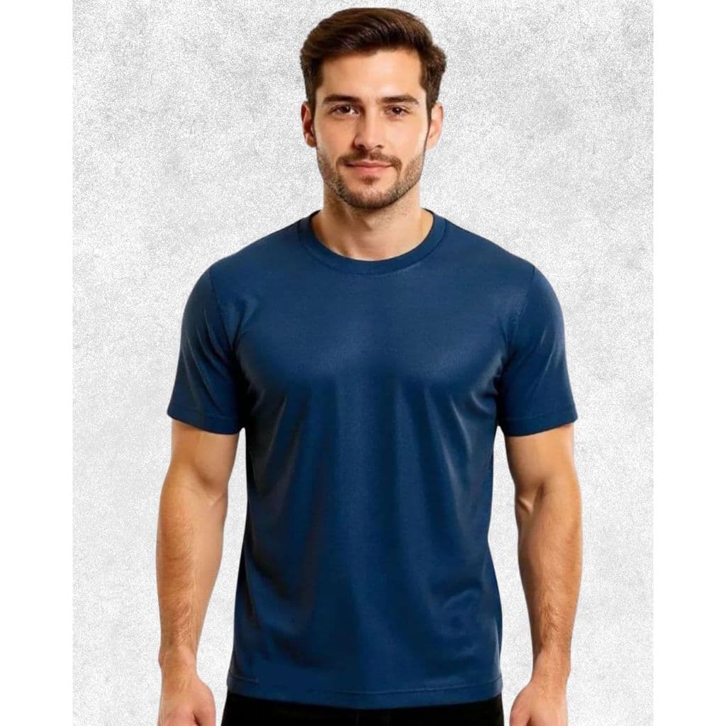 Camiseta Dry Fit Casual Masculino Lisa Confortável Treino Academia Esporte Corrida Exercícios