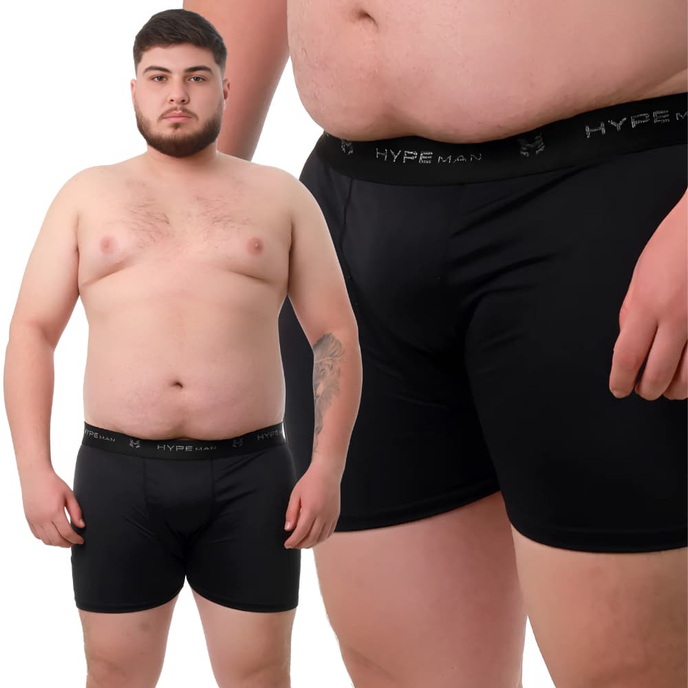 Cueca Plus Size Boxer Masculina Kit 2 Cuecas Box G1 G2 G3 de Microfibra Extra Grande