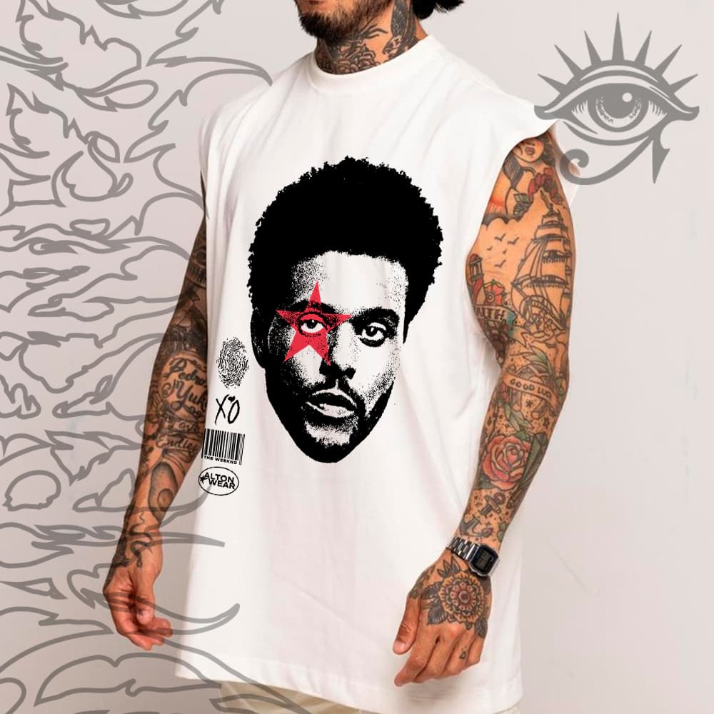 Regata Machao OVERSIZED The Weeknd Xo Starboy After Hours Graphic Unissex - Darknezz