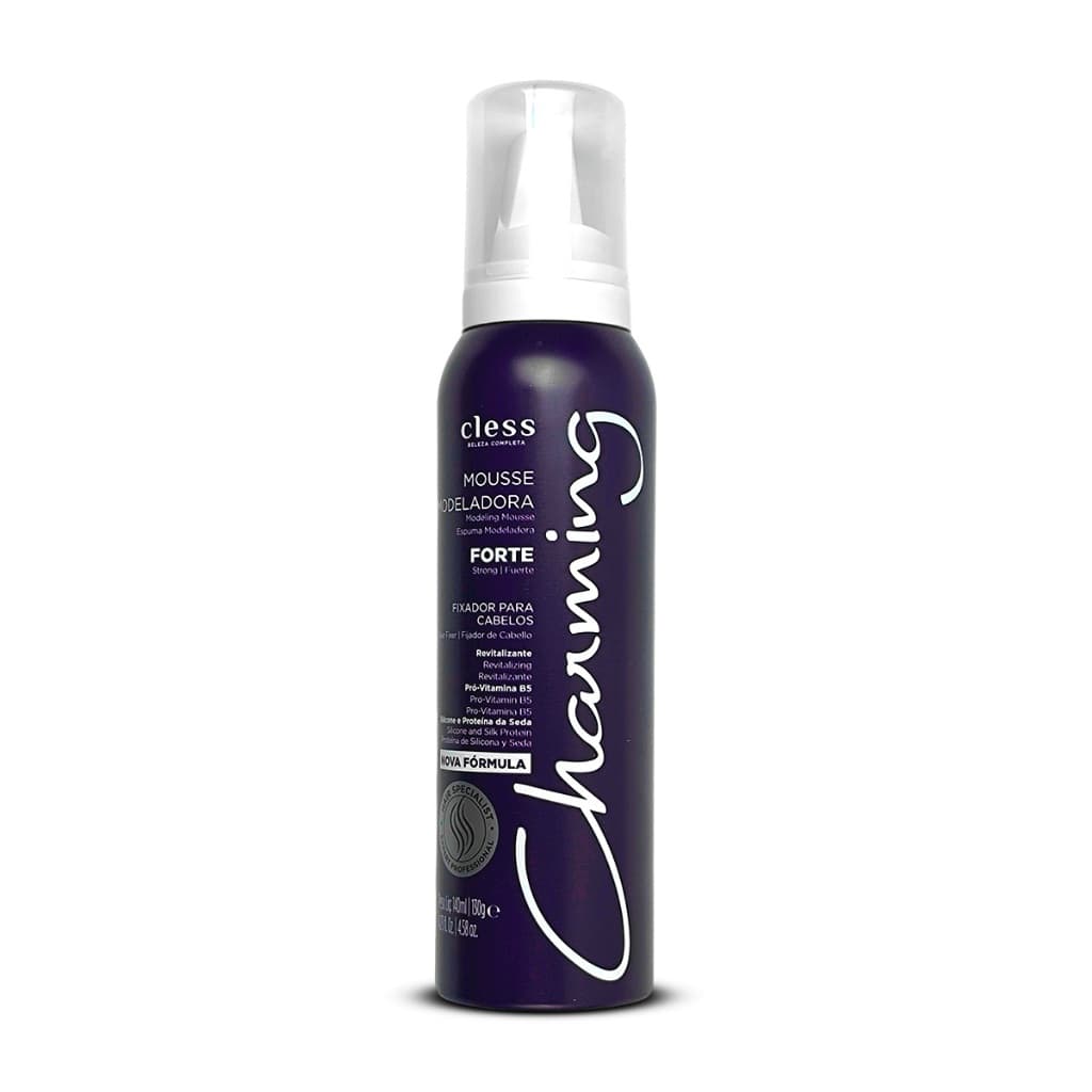 Mousse Modeladora Capilar Extra Forte Fixador Charming 140ml