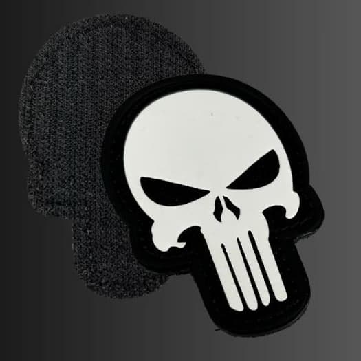 Patch Caveira Justiceiro com Velcro