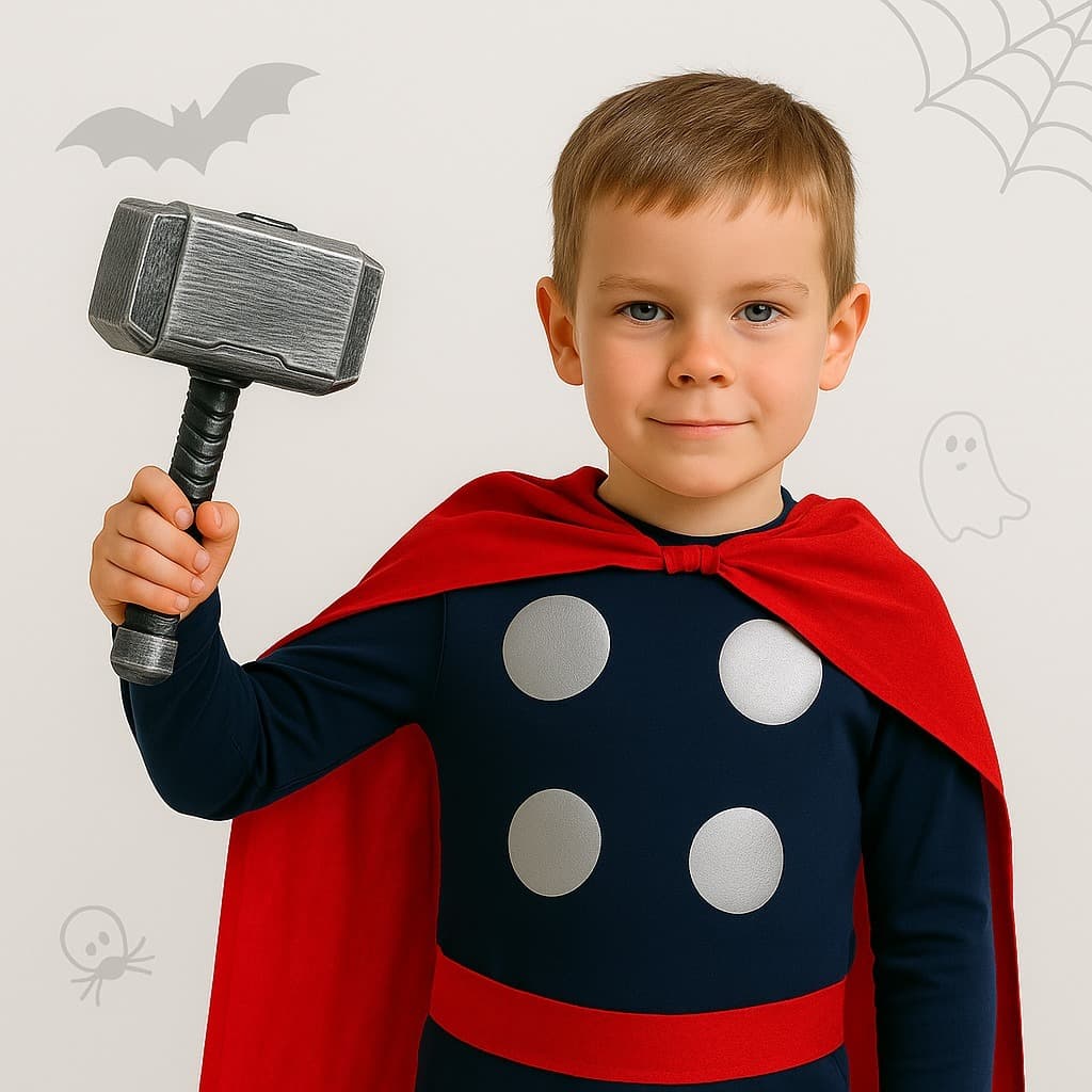 Martelo Pequeno Plástico Herói Thor Vingadores Festa Aniversário Fantasia Lembrancinha