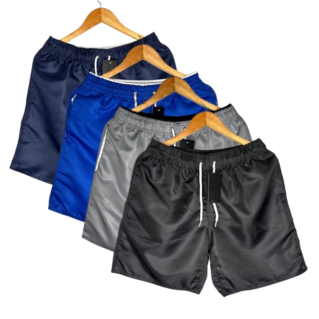Kit 2 Bermudas Tactel Mauricinho Academia Praia Marc4 - Logo de skate