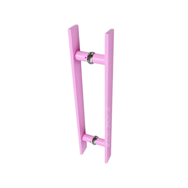 Puxador De Porta Rosa Em Metal P/ Madeira Vidro Metal 30 40 50 60 70 80 CM Sabão