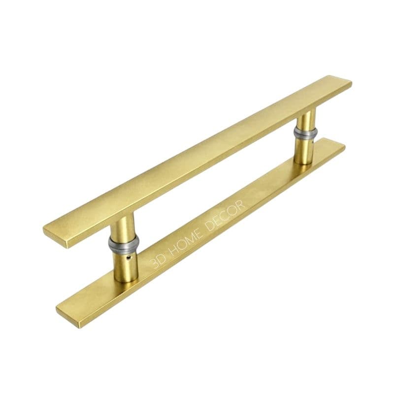 Puxador De Porta Dourado Fosco Em Metal P/ Madeira Vidro Metal 30 40 50 60 70 80 CM