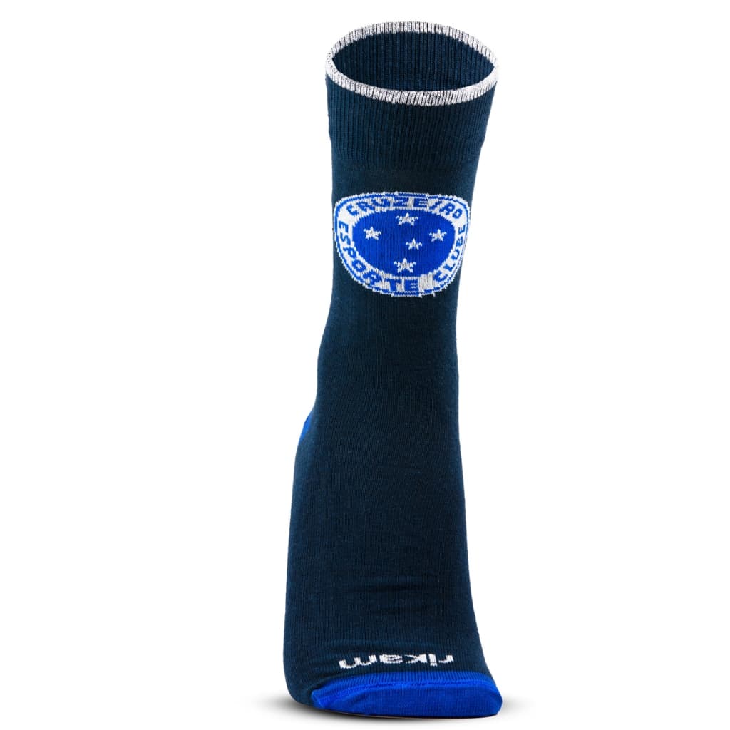 Meia Cruzeiro Original Licenciada Esportivo Adulto Infantil Futebol Presente Fiel Torcedor Time Jogo