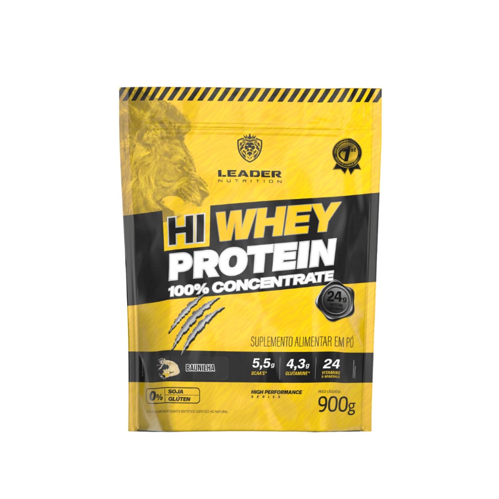 HI-Whey Protein 100% Concentrate 900G - Leader Nutrition