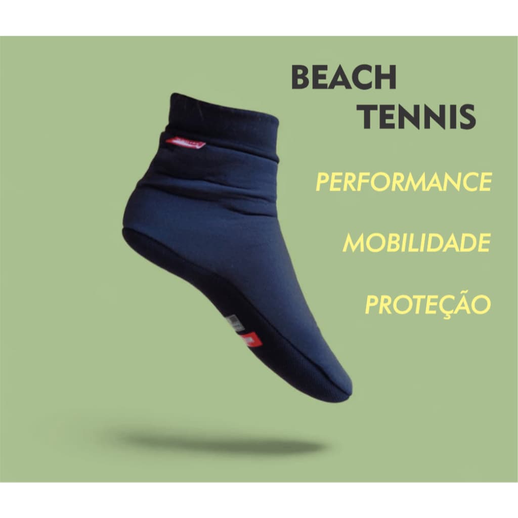 Sapatilha Beach Tennis Meia para Areia Volei Futvolei Neoprene Antitermica Hibrida