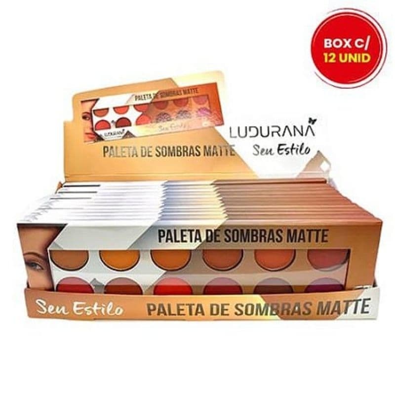 Paleta de Sombras Ludurana Box C/12 unidades Seu Estilo