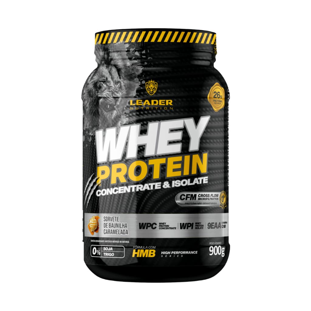Whey Protein Concentrate & Isolate 900g - Leader Nutrition