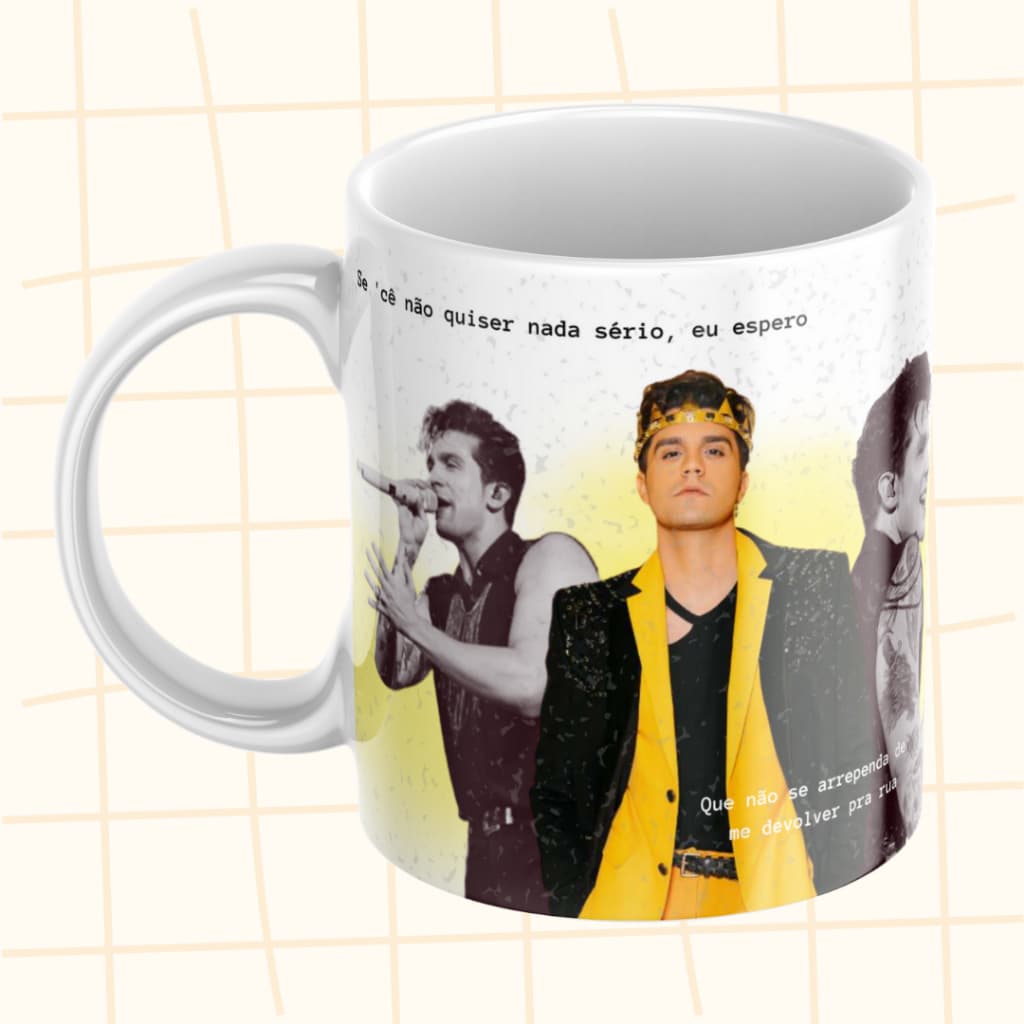 Caneca Luan Santana - meio termo