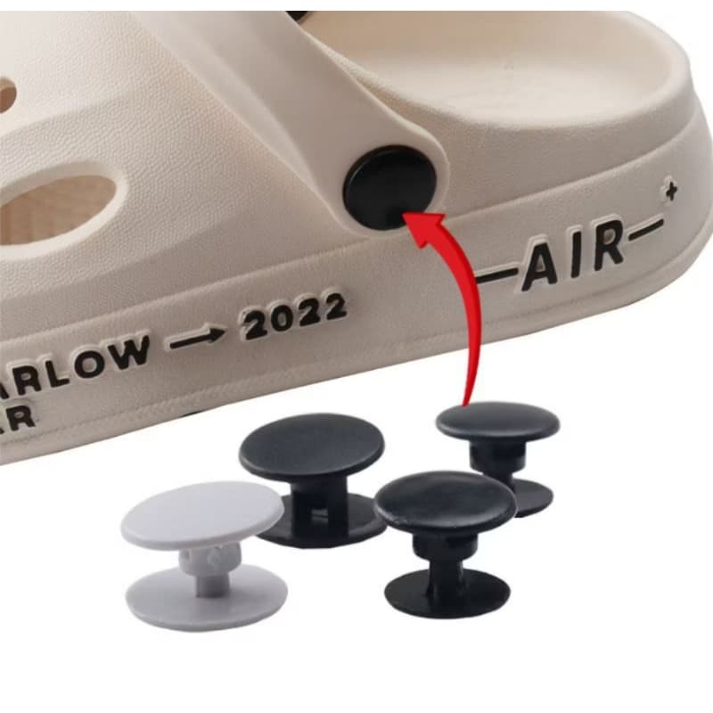 Botão da Lateral para Crock Babuche 16MM (Preto ou Branco escolher em variações)