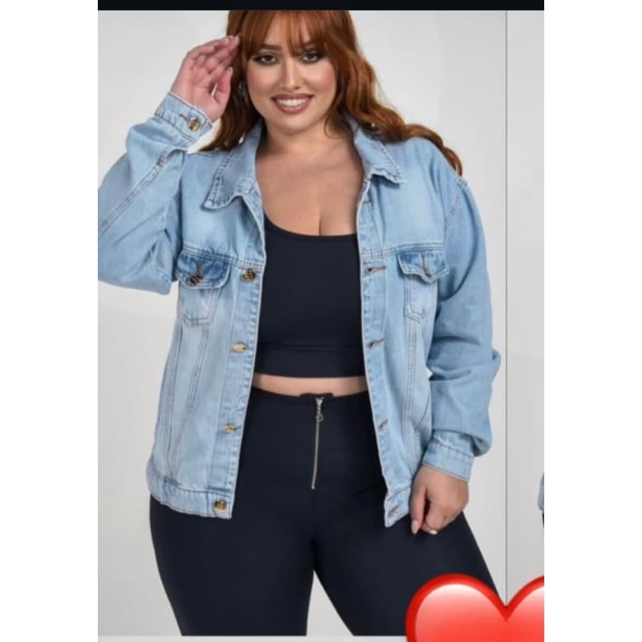 Jaqueta Jeans Plus