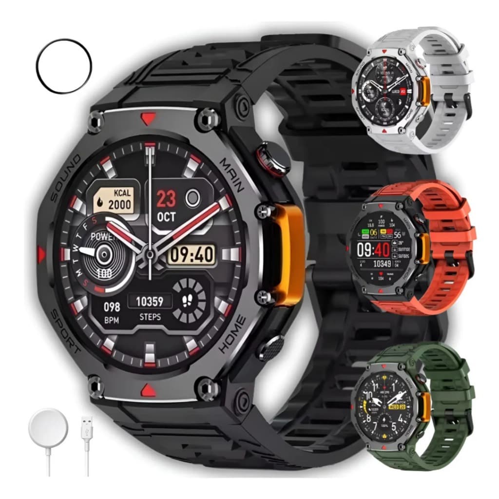 Relogio Smartwatch MA31 M-Rex4 RESPONDE WHASTAPP MicrowearProva D'Água 3 ATM ChatGPT GPS Modo Esporte