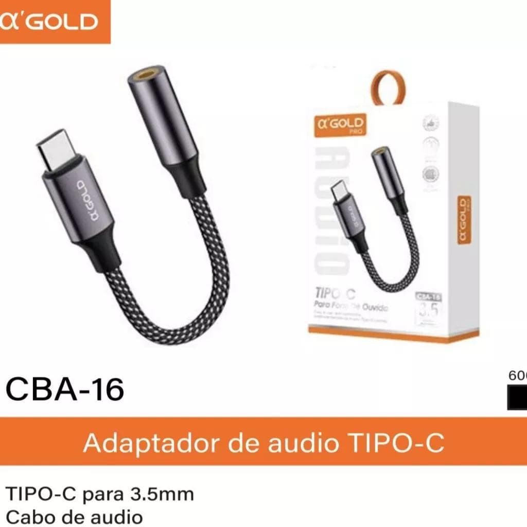 Cabo Adaptador Auxiliar Para Fone de Ouvido P2 Lightning E Tipo C
