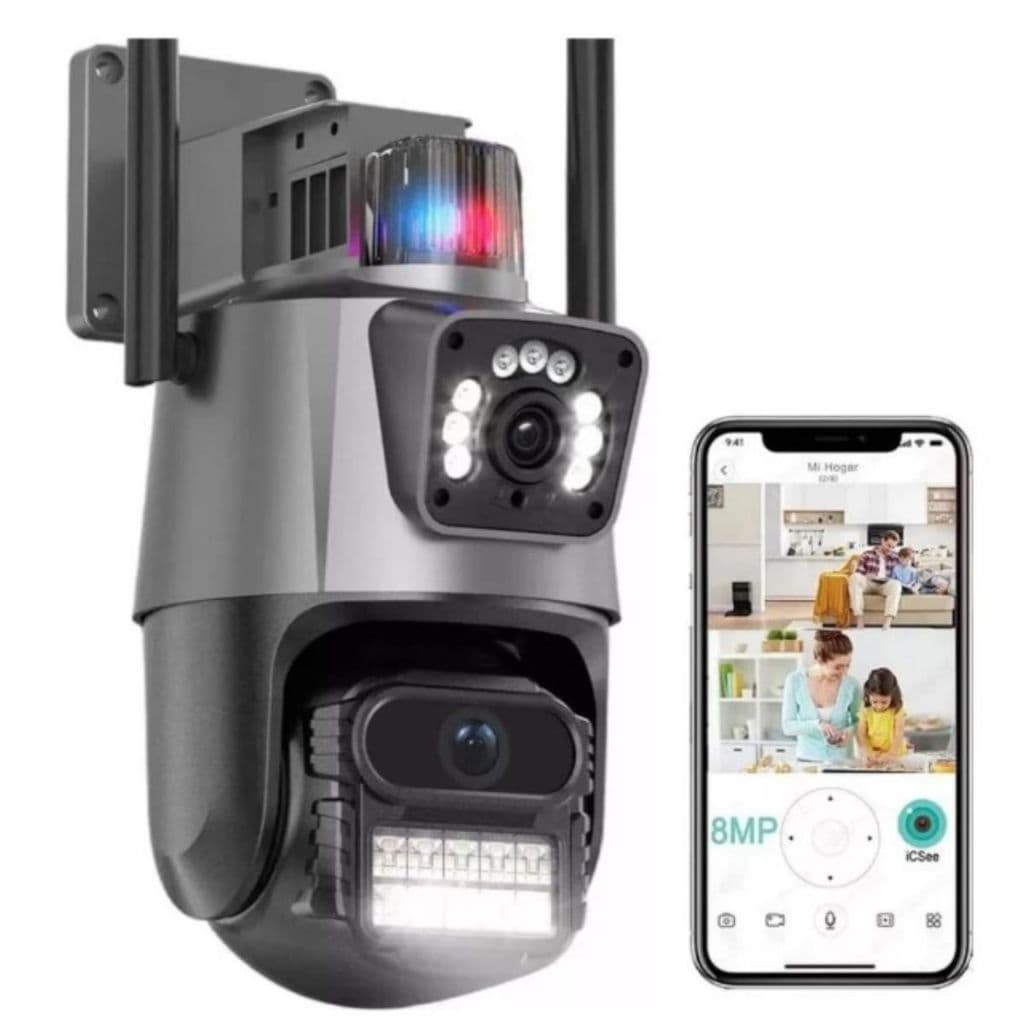 Câmera Segurança APUAICA P11-QQ6 4K UHD 6MP Wi-Fi