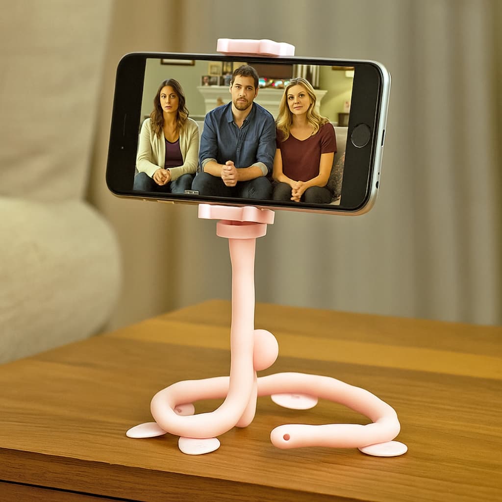 1 Ou 10 Unidades Suporte Para Celular Centopeia Minhoca Com Ventosa Veicular Portátil