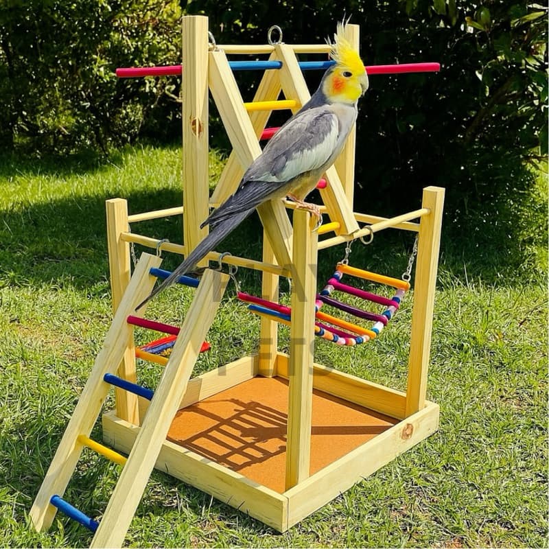 Parquinho Playground S, Para Calopsita Com Balanço E puleiro