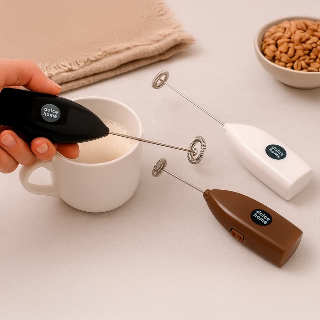Mini Mixer de Bebidas Portátil Misturador de Café, Leite e Drinks