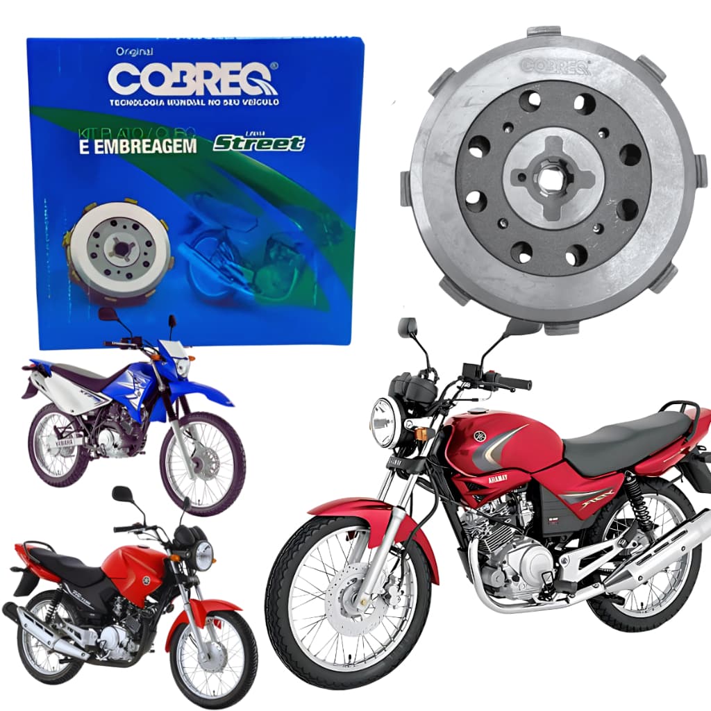 Kit Embreagem Completo Ybr 125 Ybr125 2000 2001 2002 2003 2004 2005 2006 2007 2008 Original