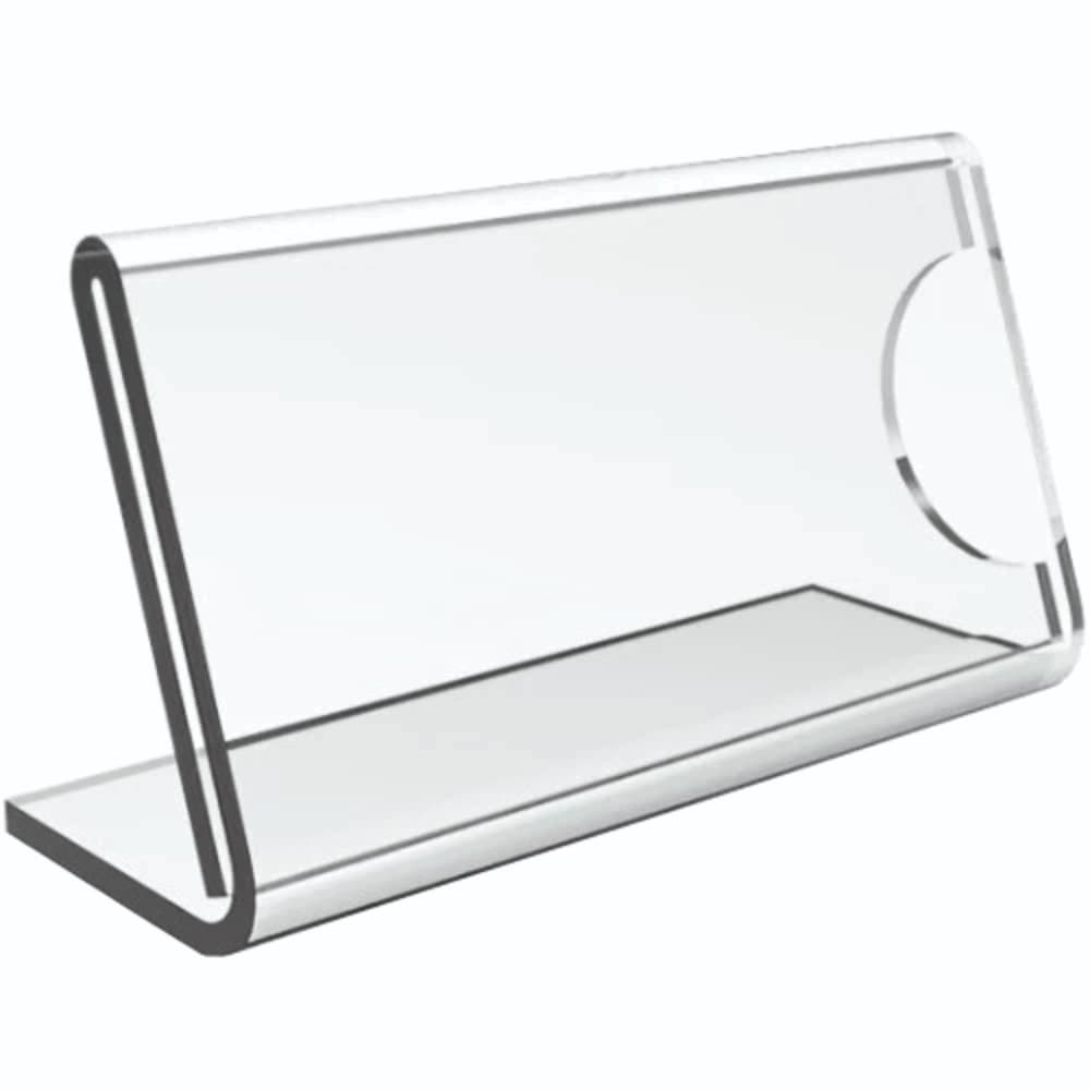 Kit 10 Display Acrílico Porta Preço 7x4cm Etiqueta Expositor Buffet Vitrine