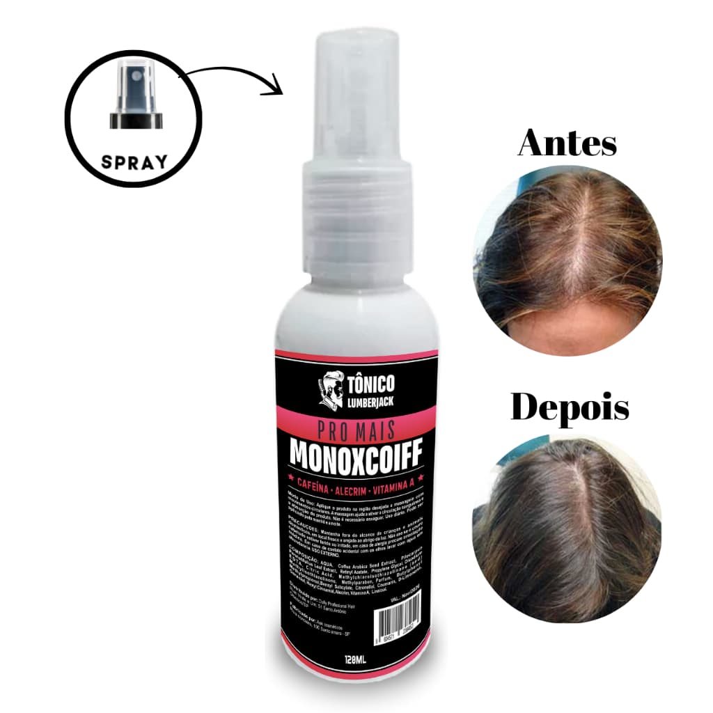 Tônico de Crescimento Profissional 120ml – Barba, Cabelo e Sobrancelha